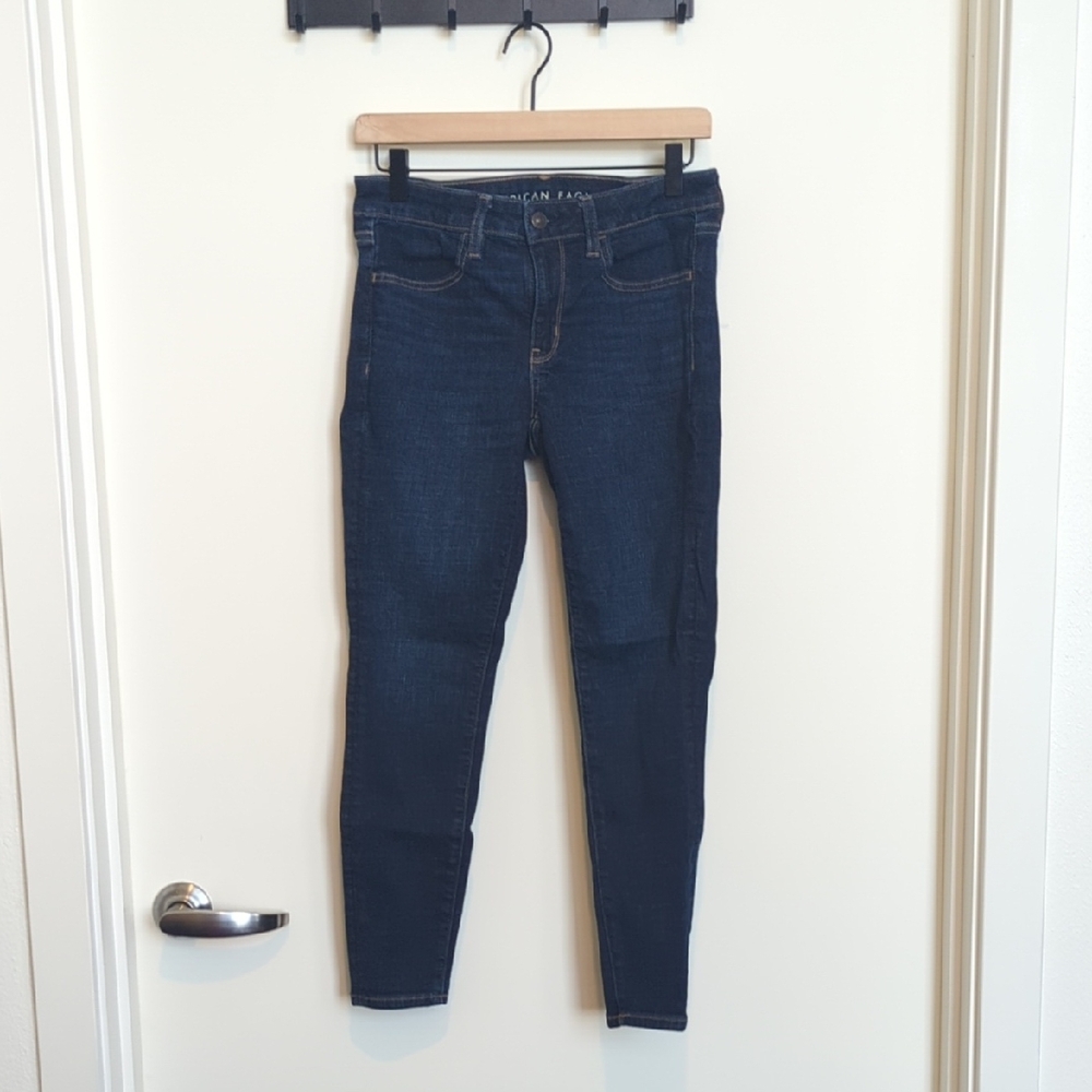 American Eagle Outfitters Dark Blue Jeggings Jeans